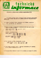 Tesla b54 - Technicke informace 1972 